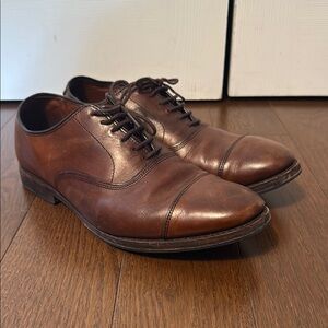 Allen Edmonds Park Avenue Dark Chili Brown 5610 Leather Oxford Cap Toe Shoes
